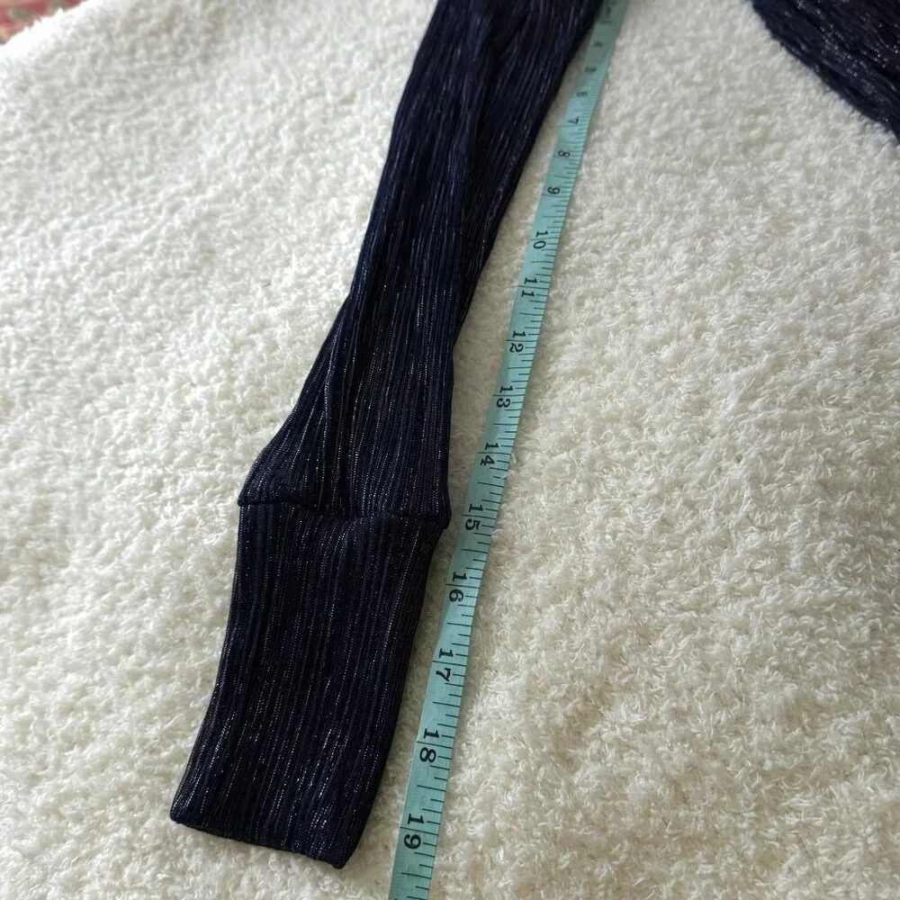 Sabina Musayev Sheer Navy Dress M - Picture 13 of 15